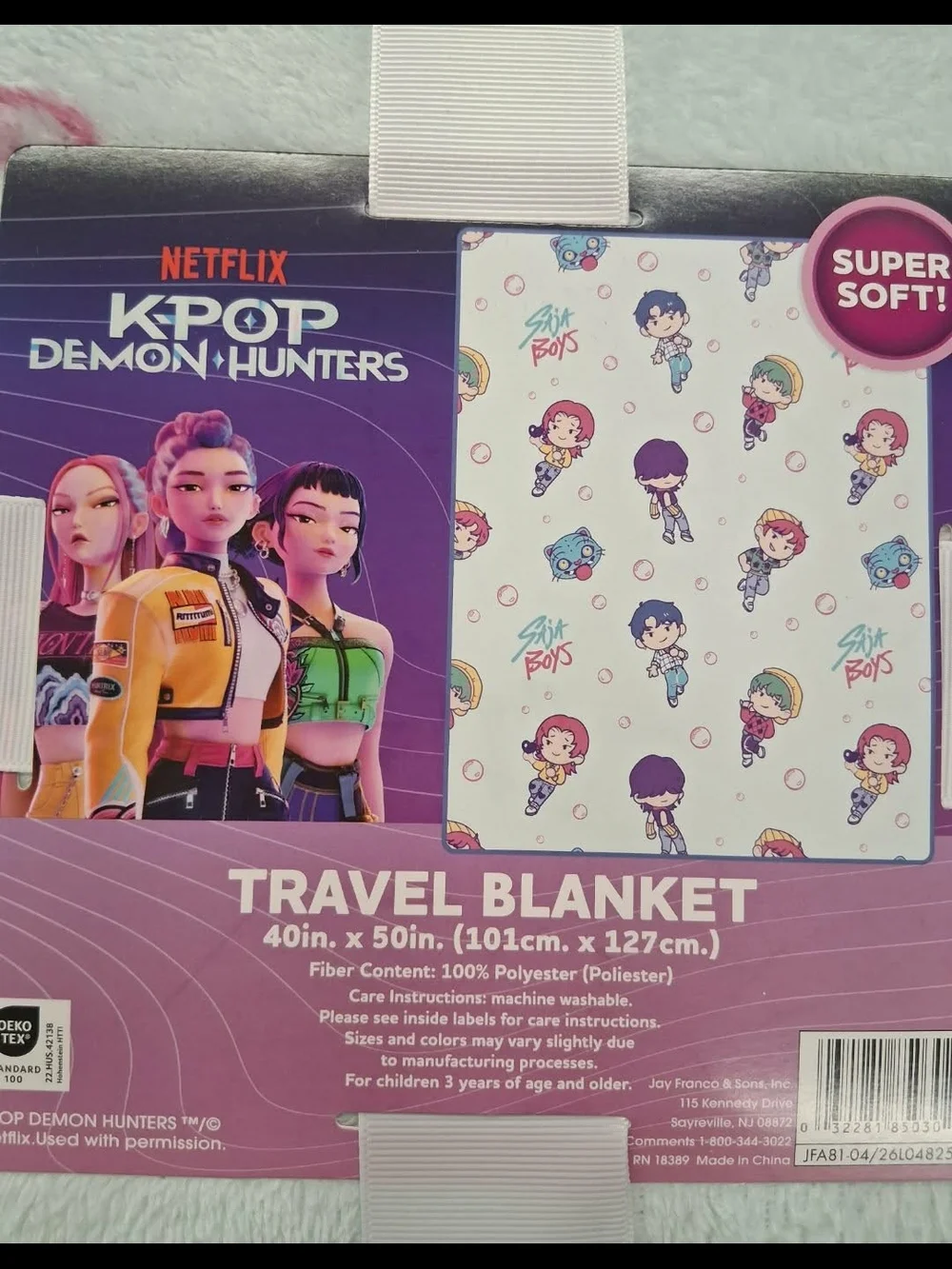 New Netflix K-Pop Demon Hunters Blanket- Saja Boys
